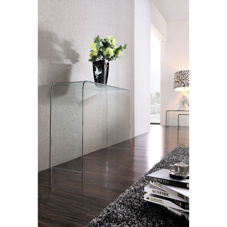 GLASS CONSOLE TABLE