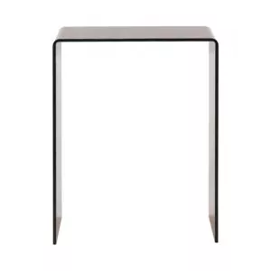 Smoked brown glass extra small console table - Glass Tables Online