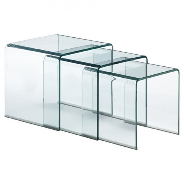 Nested glass tables