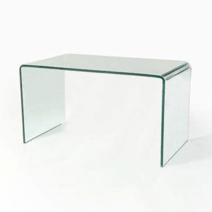 Clear glass large coffee table