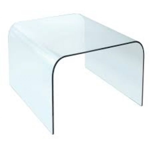 clear glass side table - Glass Tables Online