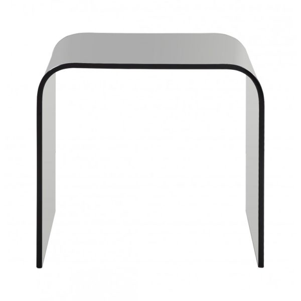 long black glass nested curved tables