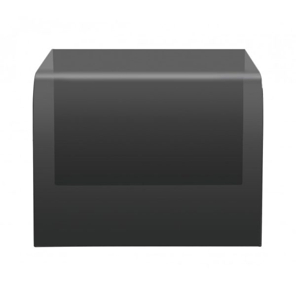 Smoked grey glass side table - Glass Tables Online