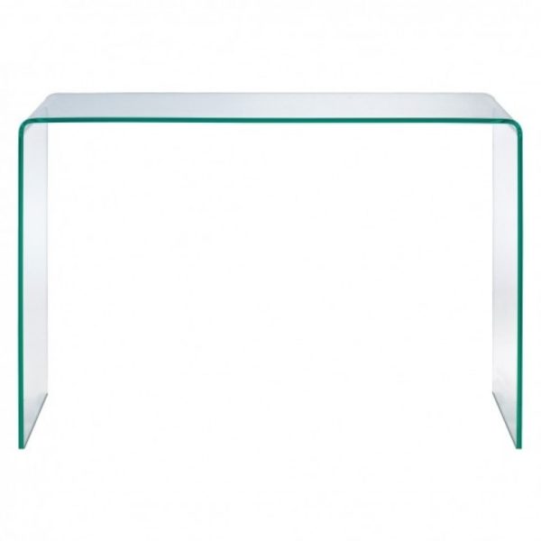extra large clear glass console table - Glass Tables Online