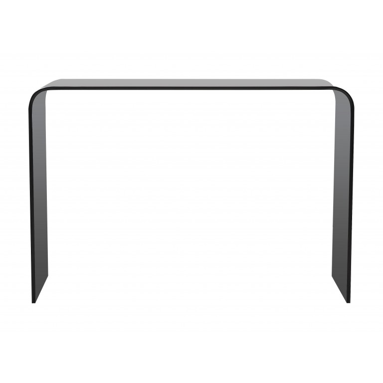 Smoked grey glass console table - Glass Tables Online