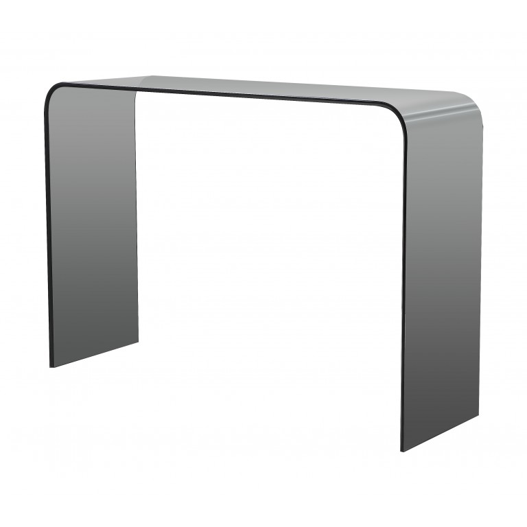Smoked grey glass console table - Glass Tables Online