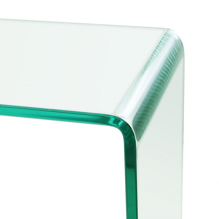 extra small clear glass console table - Glass Tables Online