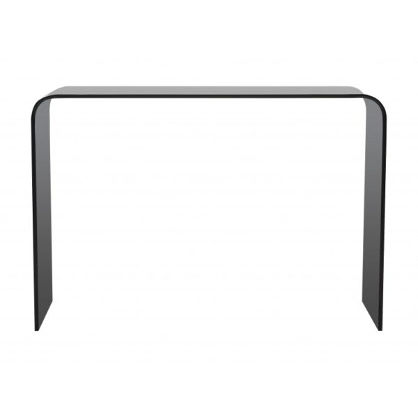 Smoked grey glass console table - Glass Tables Online