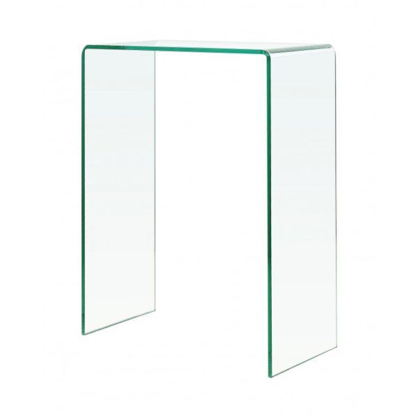 extra small clear glass console table - Glass Tables Online