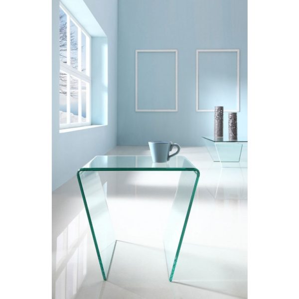 angled-glass-side-table - Glass Tables Online