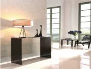 Smoked glass console table