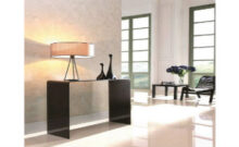 Smoked glass console table