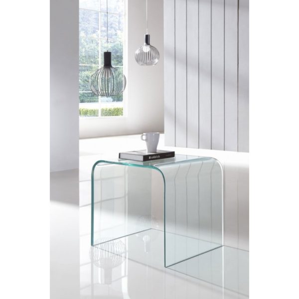 GLASS SIDE TABLE - LIVING